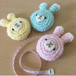 ♡再販♡うさちゃんメジャー✱ピンク✱あみぐるみ