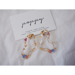 dry flower × moku moku earring  ドライフラワー×mokumokuイヤリング