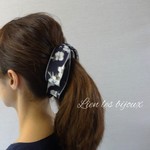 シフォンリボン バナナクリップ