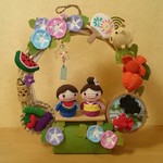 涼しげ夏の風物詩♪2wayリース①