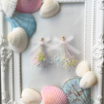 カラフル かすみ草花束ピアス/イヤリング