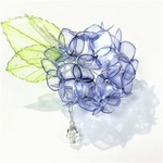 紫陽花の雫かんざし【青藤色-あおふじいろ-】