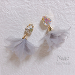 kirafuwaフラワーシフォンピアス