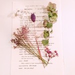 花材セットJ☆洋書一枚&麻ひも付き☆プリザーブドフラワー☆ドライフラワー