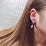 ♡再販♡Big Heart×Hologramイヤリング