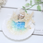 ☪︎⋆。˚ 送料無料 .. size 11cm 海辺のウェディング リングピロー シェル 貝殻 ハワイ