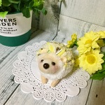 ハリネズミぬいぐるみ☆ひまわりカラー(色薄め)