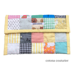 パッチワークポーチ  黄色