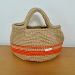 コロンとかわいい麻バッグ