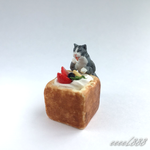 Boxパン　猫　ミニチュア