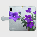 キキョウ　スマホケー 手帳型【iPhone Android】
