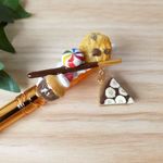 チョコチップクッキーとポッキーのスイーツデコ☆ボールペン