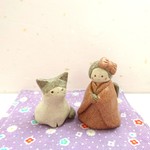 手鞠ちゃんとはちわれにゃんこ