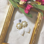 antique pearl×white marble heart