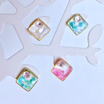 小さい クリスタルシェルピアス
