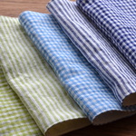 再販28*まいにちのガーゼハンカチS*check&stripeおとこのこ
