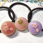 選べる3種類☆桜水まんじゅうのヘアゴム