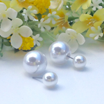 ダブルパールピアス〜金属アレルギー対応〜