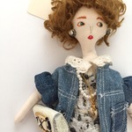 doll charm  ツイードロンパースのレディ