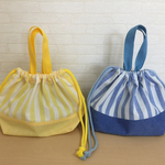 受注製作‼︎ストライプ ② お弁当箱入れ☆お弁当袋  男の子 女の子