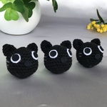 ｍさまご予約品　まっ黒にゃんこのマグネット⑥