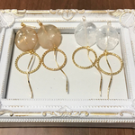 送料無料★ウェーブお洒落ピアス♡