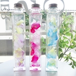 《名入れ☆メッセージ刻印》Herbarium　“Secret roses”　☆選べる3色☆バラの花びらの贅沢なハーバリウム　