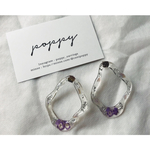 dry flower × moku moku  silver pierce ドライフラワー×moku moku シルバーピアス