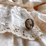 rose 刺繍リング