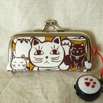 朱肉球付き 印鑑ケース(和柄/赤)