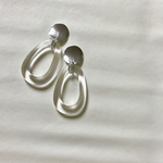 〈再販〉シルバー×クリアピアス/イヤリング