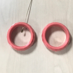 VINTAGE CORAL RING HOOP BEADS PARTS