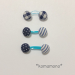 ベビー用くるみボタンヘアゴム