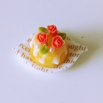 バラのシフォンケーキC☆ミニチュアフード