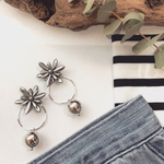 silver flower　ピアス／イヤリング