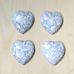HEART GRAY WHITE DESIGN CABOCHONS