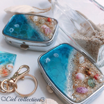［送料無料］夏の水面模様ピルケース/小物入れ🐚がら