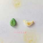 コトリのピアス(オレンジ)
