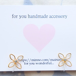 【sale】crystal flower♡　樹脂ノンホールピアス（イヤリング）
