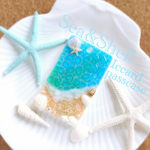 海と貝殻✴︎パスケースICカード