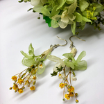 ドライフラワー花束ピアス＊No.19