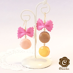 マカロンのピアス -macarons et farfalle-
