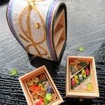 【送料無料・受注販売】ミニチュア　夏のお弁当　仕出し弁当で夕涼み