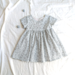 (90)failyflowerのふんわりヨークワンピース＊ストーン