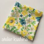 サニタリーケース🌼お花がいっぱい🍋レモンイエロー🌼サニタリーポーチ