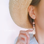 夏の貝殻ピアス/イヤリング