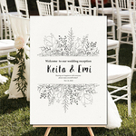 【再販×15】人気！結婚式 ウェルカムボード（F_natural）