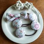 リバティ☆ Butterfly Garden プチくるみ&リボン オシャレセット ローズパピヨン