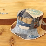 usakousausa様オーダー☆彡BOY's　デニムパッチワークHAT