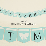 ティファニーブルー＊ガーランド　JUSTMARRIED